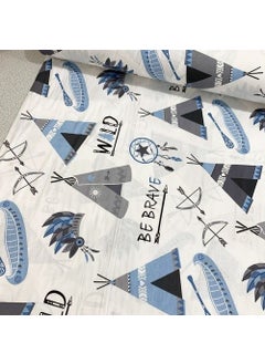 Bebek Özel Baby Special 100% Cotton Baby and Kids Elastic Sheet Tent Pattern 40 x 80 cm  - Image 2