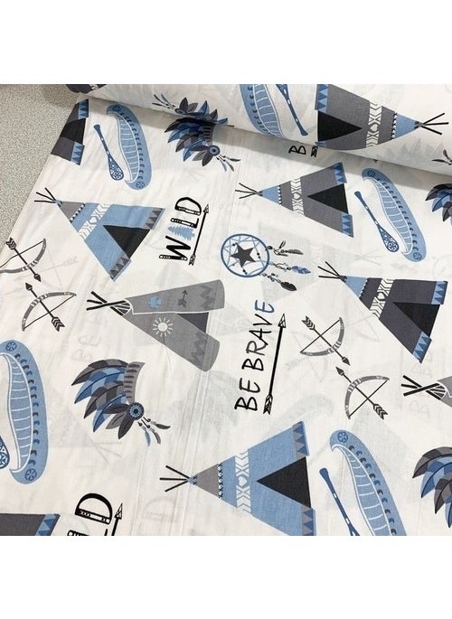 Bebek Özel - Baby Special 100% Cotton Baby and Kids Elastic Sheet Tent Pattern 40 x 80 cm - Image 1
