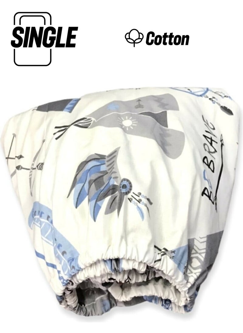 Bebek Özel - Baby Special 100% Cotton Baby and Kids Elastic Sheet Tent Pattern 40 x 80 cm - Image 1