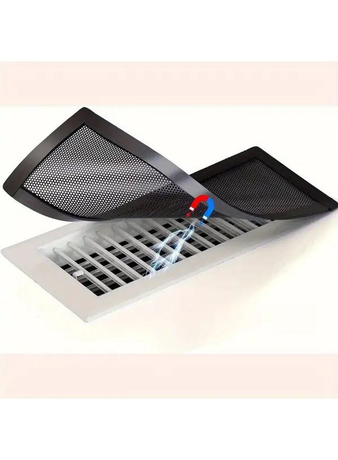 1pc 4x10 Inch Magnetic Vent Cover Heavy Duty PVC Mesh Grille Pest Control Screen - Image 2