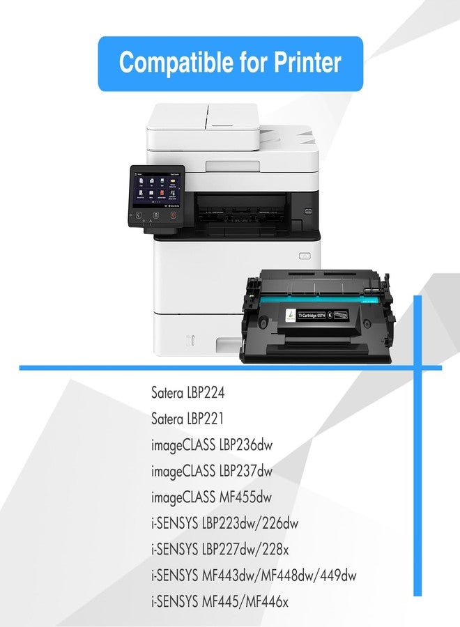 TRUE IMAGE 057H 057 High Yield Toner Cartridge Replacement for Canon 057H CRG-057H ImageCLASS MF445dw LBP226dw LBP227dw LBP228dw MF448dw MF449dw LBP226 MF445 LBP220 LBP230 MF440 MF450 Printer Ink (Black, 1-PK) - Image 3