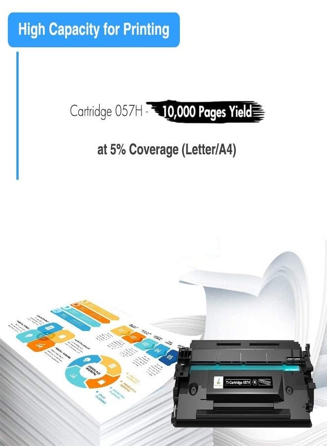 TRUE IMAGE 057H 057 High Yield Toner Cartridge Replacement for Canon 057H CRG-057H ImageCLASS MF445dw LBP226dw LBP227dw LBP228dw MF448dw MF449dw LBP226 MF445 LBP220 LBP230 MF440 MF450 Printer Ink (Black, 1-PK) - Image 4