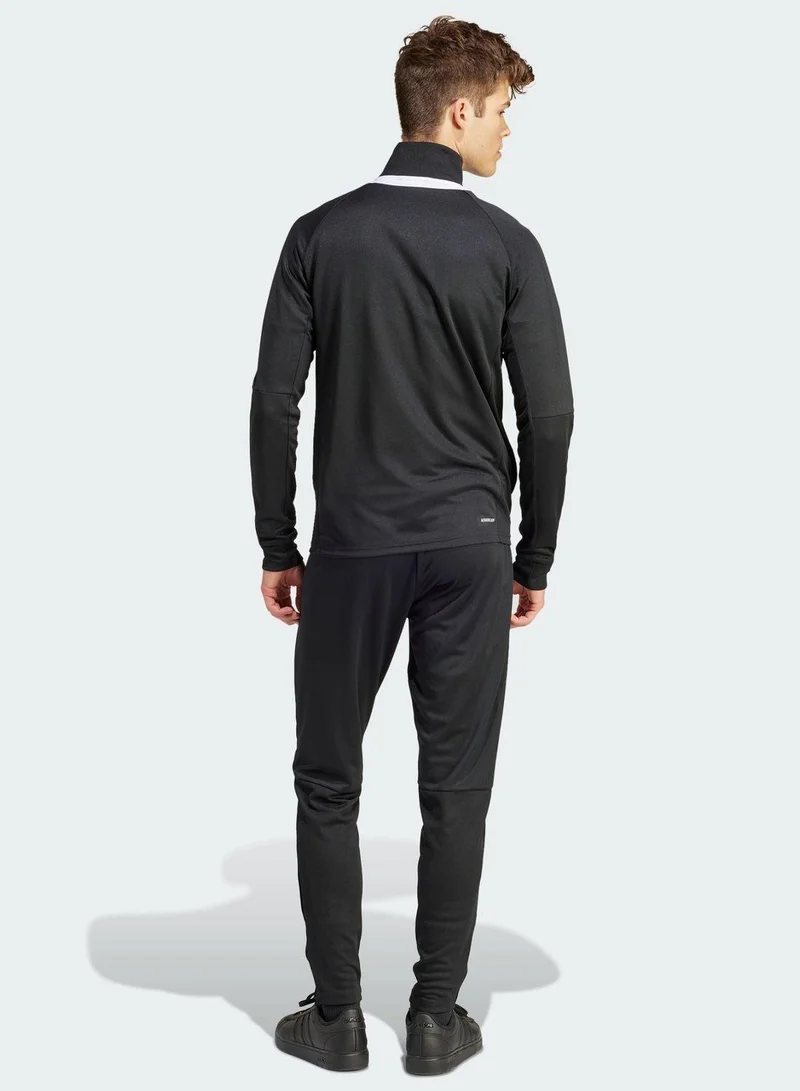 adidas بدلة رياضية رجالية سوداء