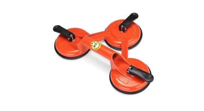 145 Kg Heavy Duty 3 Suction Cup Triple Pad Sucker Plate Glass Lifter Carrier Tool