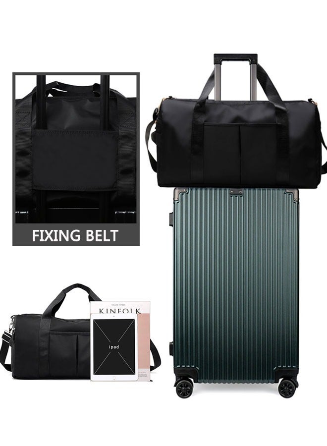 وهاواي Personal Item Travel Bag Foldable Travel Duffel Bag Lightweight Carry On Duffle Bag Overnight Bag for Women and Men（black） ﻿ - Image 5