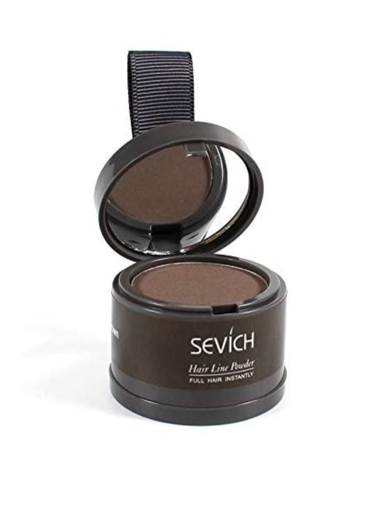 Sevich Instantly Hairline Shadow Hairline Powder Quick Cover Hair Root Concealer Eyebrows & Beard Line Hair Root Touch Up for Thinning Hairline Windproof & Sweatproof (Medium Brown) - Image 4