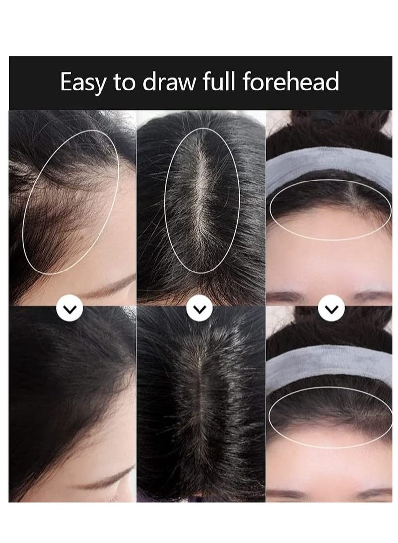 Sevich Instantly Hairline Shadow Hairline Powder Quick Cover Hair Root Concealer Eyebrows & Beard Line Hair Root Touch Up for Thinning Hairline Windproof & Sweatproof (Medium Brown) - Image 5