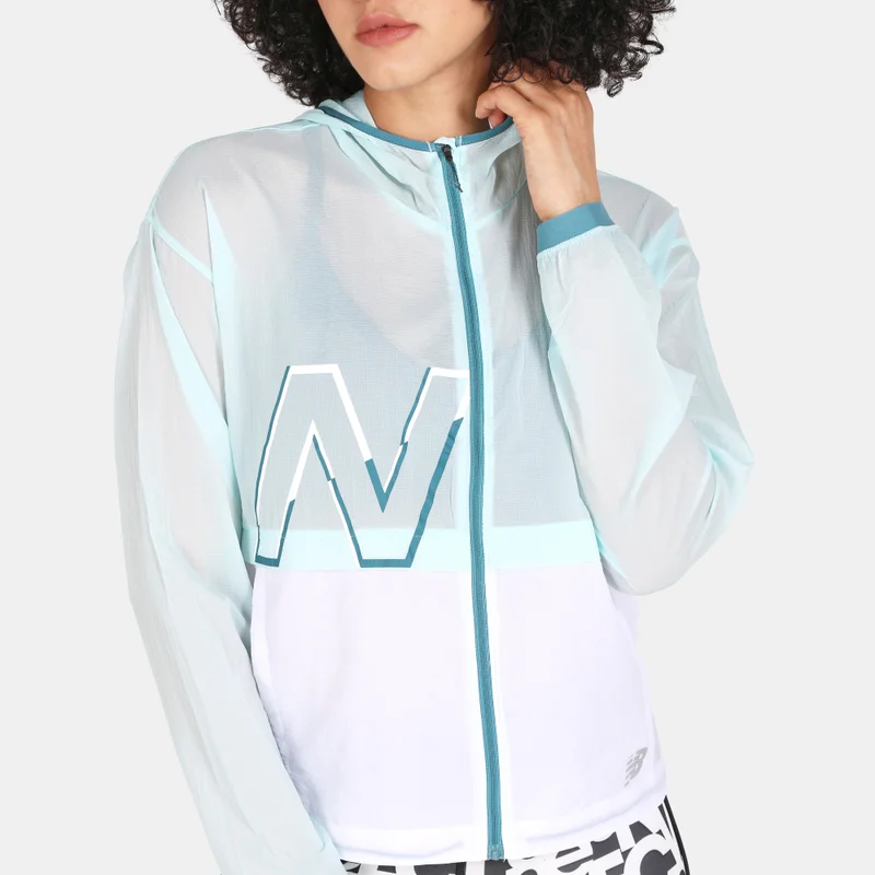 New Balance Women's Printed Impact Run Light Pack Jacket