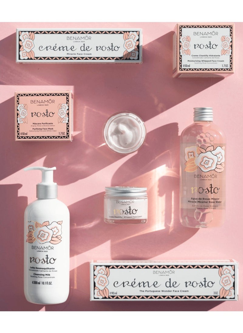 BENAMÕR Benamor Rosto Micellar Rose Water Gentle Face Cleanser with Organic Rose Extract Toning Micellar Cleansing Water Paraben Free Vegan 300ml  - Image 4