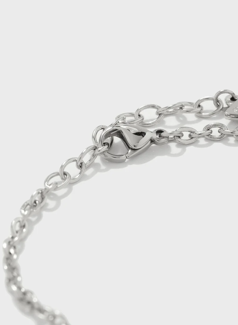 GUESS Mars Chain Detailed Bracelet