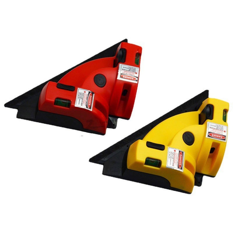 Right Angle 90 Degree Level Two Bubble-Level Ground Wire Instrument Woodworking Tool with Fine Tuning Function - Image 2