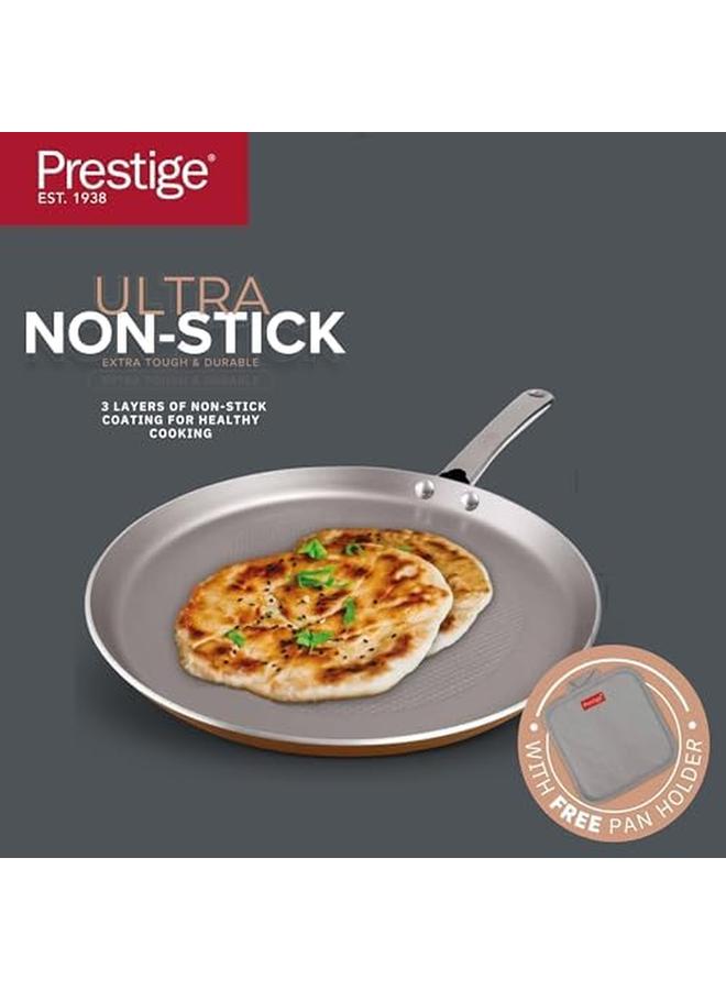 Prestige Ultra 31cm Flat Tawa With Pan Holder  - Image 2