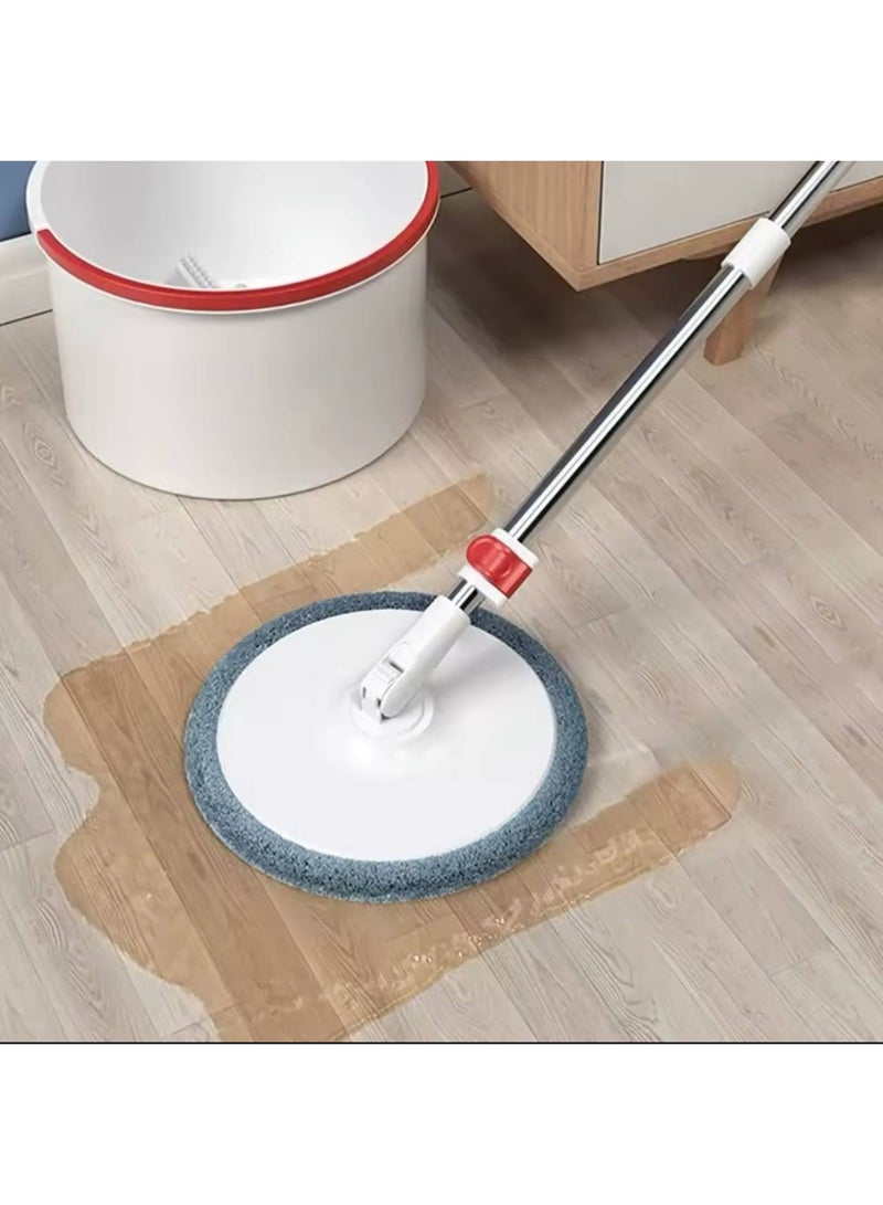Round bucket and mop with microfiber replacement parts