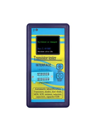 Transistor Tester NPN PNP Transistor Diode Resistor Inductor Capacitance MOS SCR ESR Meter with 1.8 Inch TFT Screen Automatic Pin Detection - pzsku/ZC459089FC5784BC459D9Z/45/_/1719299057/ec9f10b7-59ef-470a-9be8-0c92456e4971