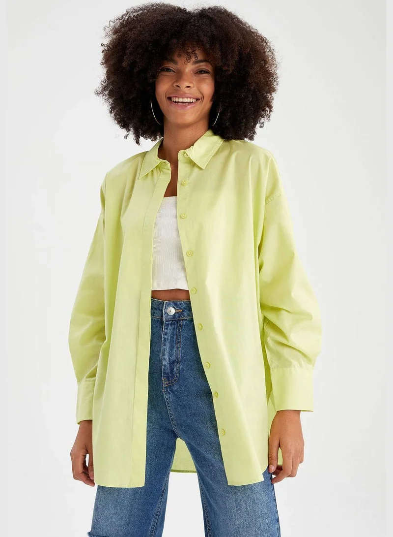 DeFacto Woman Oversize Fit Woven Long Sleeve Tunic