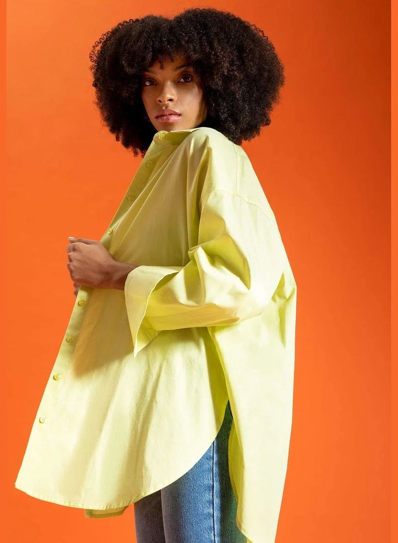 DeFacto Woman Oversize Fit Woven Long Sleeve Tunic