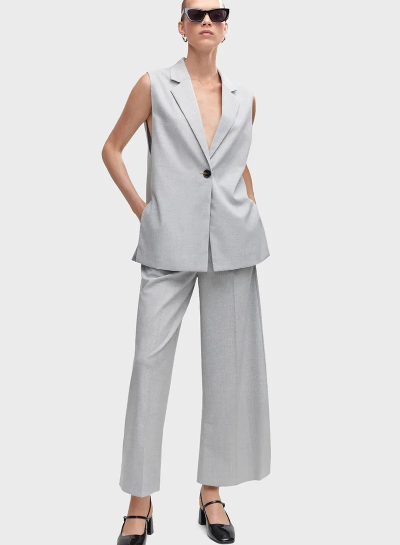 MANGO Knitted Waist Vest