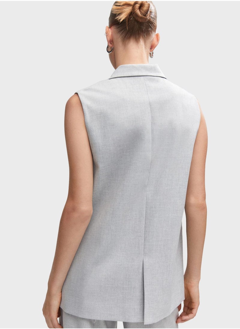 MANGO - Knitted Waist Vest - Image 1