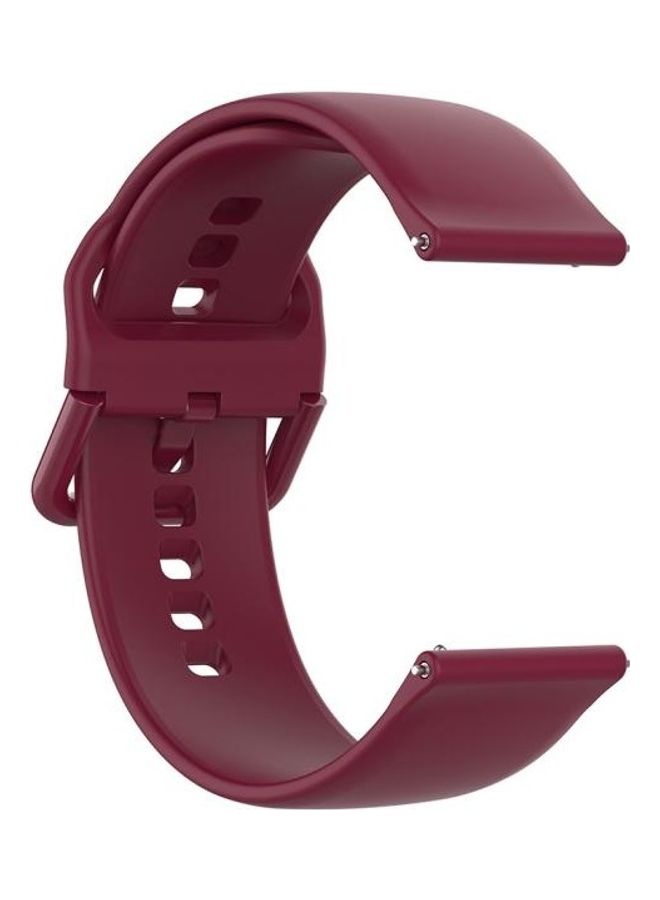BGM Buckle Silicone Wrist Strap For Fitbit Versa 2/Versa/Versa Lite/Blaze Wine Red - Image 3
