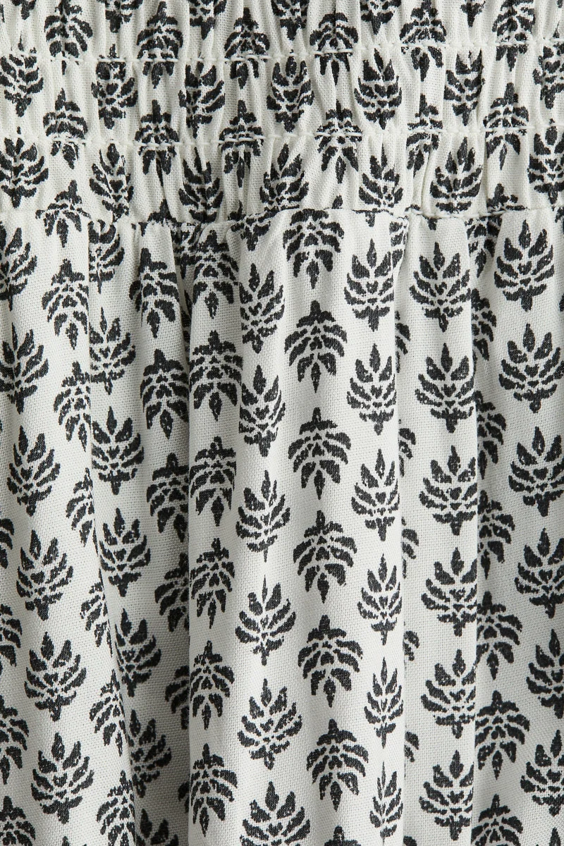 H&M Smocked tiered skirt