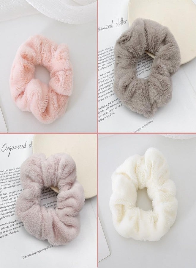 AUTOWRAP 5 Pcs Large Drying Scrunchies Thick Soft Hair Scrunchies Colorful Hair Scrunchie for Women and Girls Ponytail Holder Dry Hair Accessories - Image 5