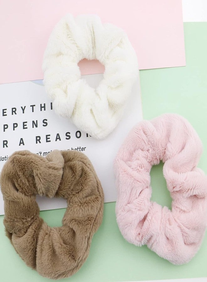 AUTOWRAP 5 Pcs Large Drying Scrunchies Thick Soft Hair Scrunchies Colorful Hair Scrunchie for Women and Girls Ponytail Holder Dry Hair Accessories - Image 2