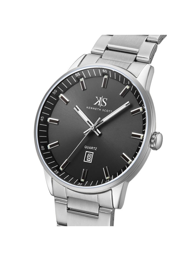 KENNETH SCOTT Stainless Steel Analog Watch K22010-SBSB - 42 mm - Image 3