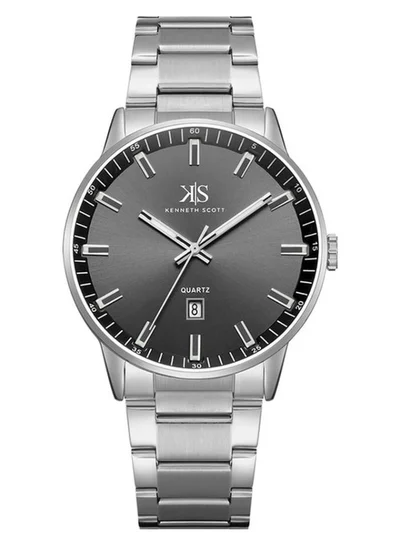 KENNETH SCOTT Stainless Steel Analog Watch K22010-SBSB - 42 mm