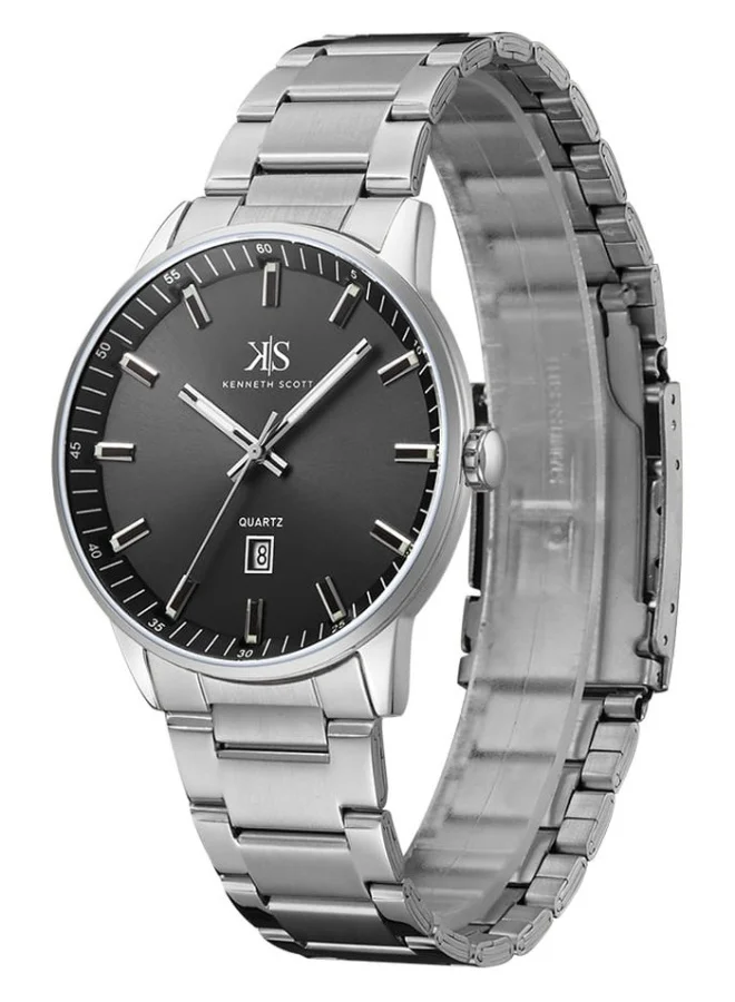 KENNETH SCOTT Stainless Steel Analog Watch K22010-SBSB - 42 mm