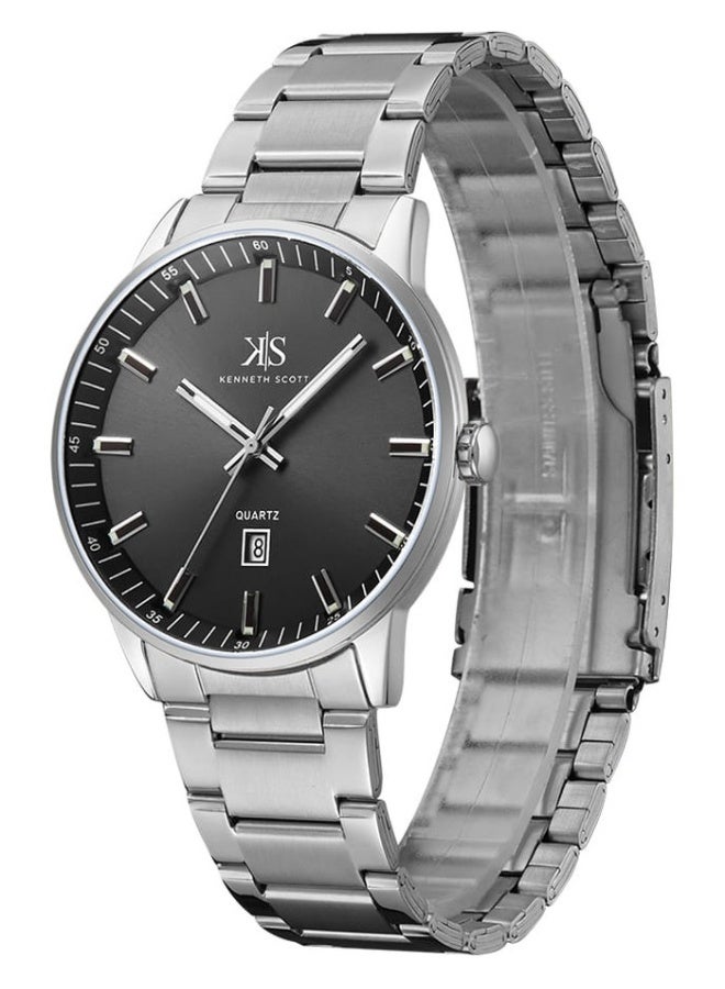 KENNETH SCOTT Stainless Steel Analog Watch K22010-SBSB - 42 mm - Image 2