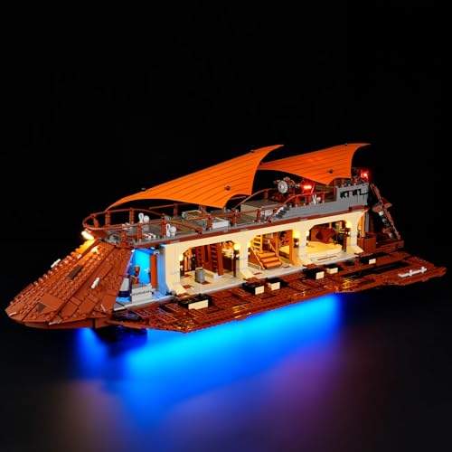 BRIKSMAX 20 Light Kit for LegoJabbas Sail Barge Innovative Led Lighting Compatible with Lego Star Wars 75397 Not Included Model Set - Image 1