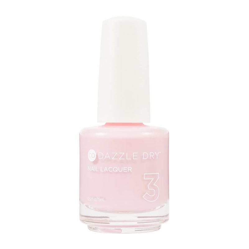 Dazzle Dry Nail Lacquer (Step 3) - Girlishly Giddy - A classic light pink with cool undertones. Full coverage cream. (0.5 fl oz) - Image 1