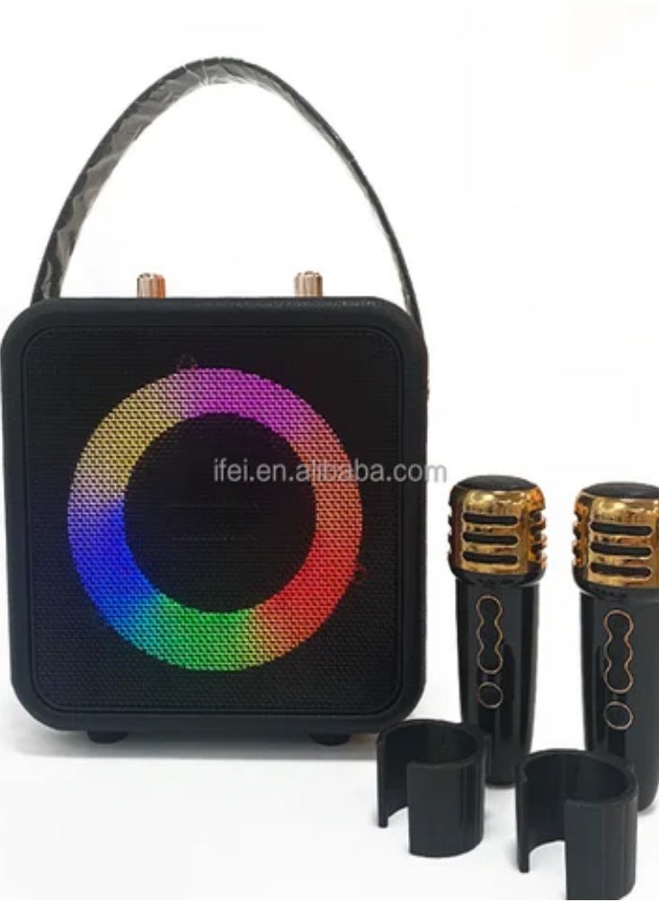 BOOMS BASS BOOMS BASS Portable Karaoke Speaker With Wireless Mic Party Box Karoke Cordless Indoor Speakers Audio For Family  - Image 1