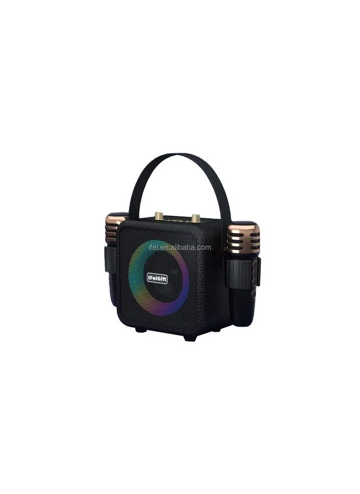 BOOMS BASS BOOMS BASS Portable Karaoke Speaker With Wireless Mic Party Box Karoke Cordless Indoor Speakers Audio For Family  - Image 3