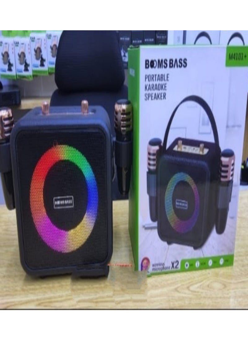 BOOMS BASS BOOMS BASS Portable Karaoke Speaker With Wireless Mic Party Box Karoke Cordless Indoor Speakers Audio For Family  - Image 4