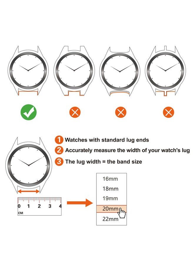 ANNEFIT Watch Band 16mm, Quick Release Textured Padded Leather Straps with Silver Buckle for Men and Women (Army Green)  - Image 5