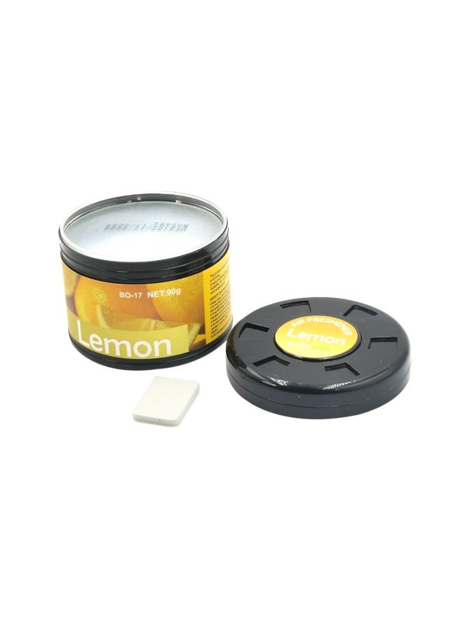 معطر جو بلاك أودور برائحة الليمون، عبوة من 4 قطع بوزن 90 جرام لكل منها، معطر سيارة جل بزيت عطري طبيعي، تحكم طويل الأمد في الروائح الكريهة، مناسب للوحة القيادة وحامل الأكواب في السيارة، وللمنزل والمكتب والخزانة، تصميم صغير الحجم ومقاوم للانسكاب. - Image 2