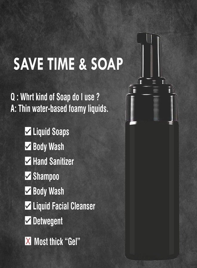 SHIELD PLUS Empty Foaming Face wash | Liquid Foaming Soap Shampoo, Bubble Foaming Liquid Soap | Brush Bottle Refillable for Travel Body Wash, Facewash, Face Cleanser Massage (150ml) (1 Piece) - Image 4