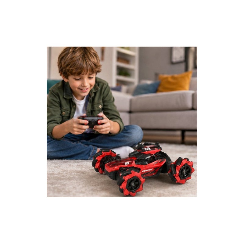 Storm RC Stunt Drive Toy Car for Kids, Storm 2.4G Remote Control Vehicle, Red and Black - Image 3