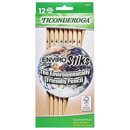 Ticonderoga EnviroStik, No. 2 Soft, Six 12-Count Hang Tab Boxes, Total 72 Pencils, (Wood-Cased Black Writing), Made from Recycled Content, 100% Recyclable (96212) - Image 4
