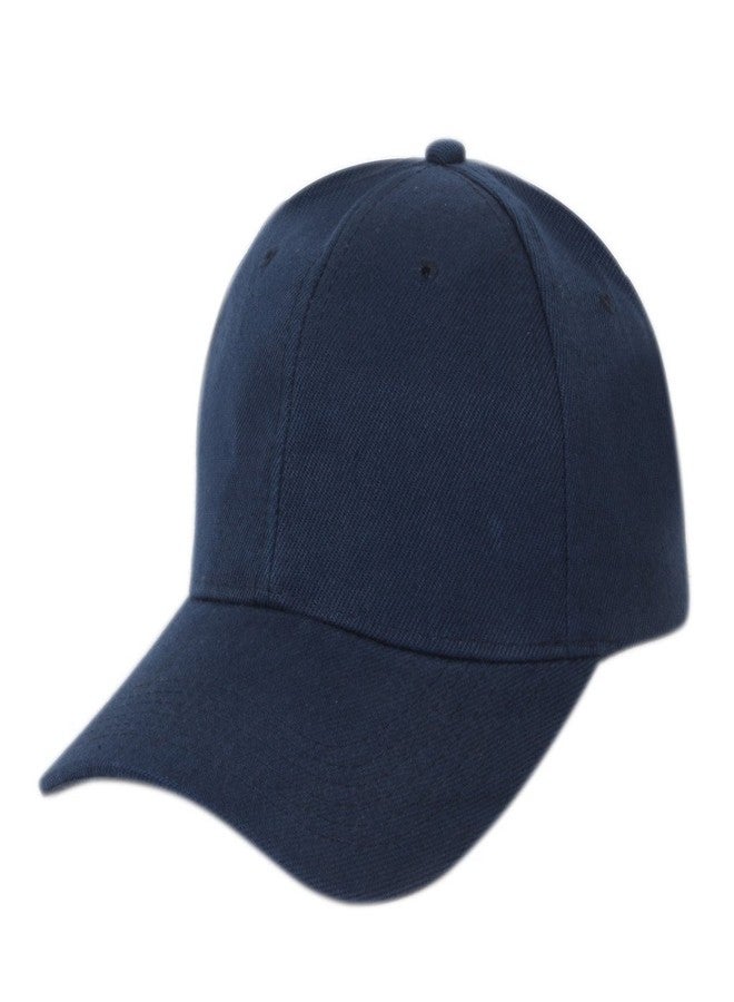 ILU Cap for Men Women Topi Unisex Head Branded Boy's Girl's Caps Adjustable Strap Summer Sports Cricket Gym Dance Cotton Free Size Woolen Fashion Baseball Hip hop Helmet Winter Snapback (Blue) - Image 3