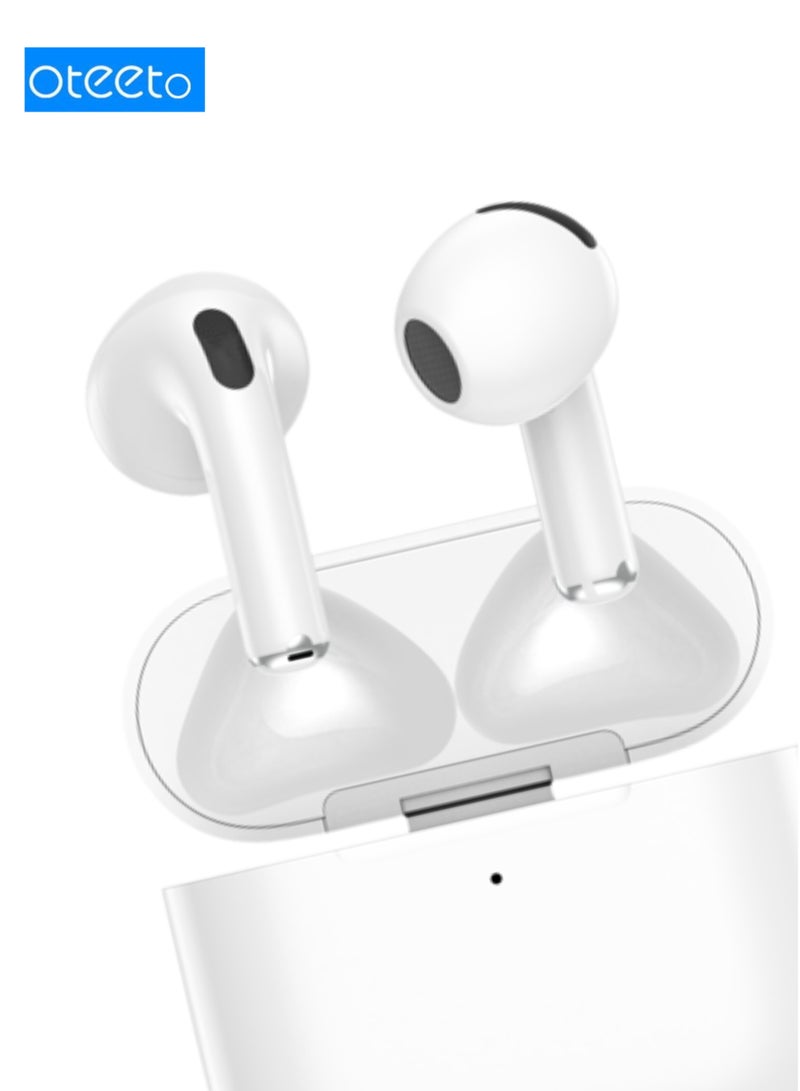 Oteeto OT106 True Wireless Earbuds – Active Noise Cancelling, Slide Touch Sensor, Wireless Charging Case, 300mAh Battery Box, Bluetooth 5.3, Hi-Fi Stereo Sound, Low Latency, Comfortable In-Ear TWS Earphones for Calls, Music & Gaming - Image 2