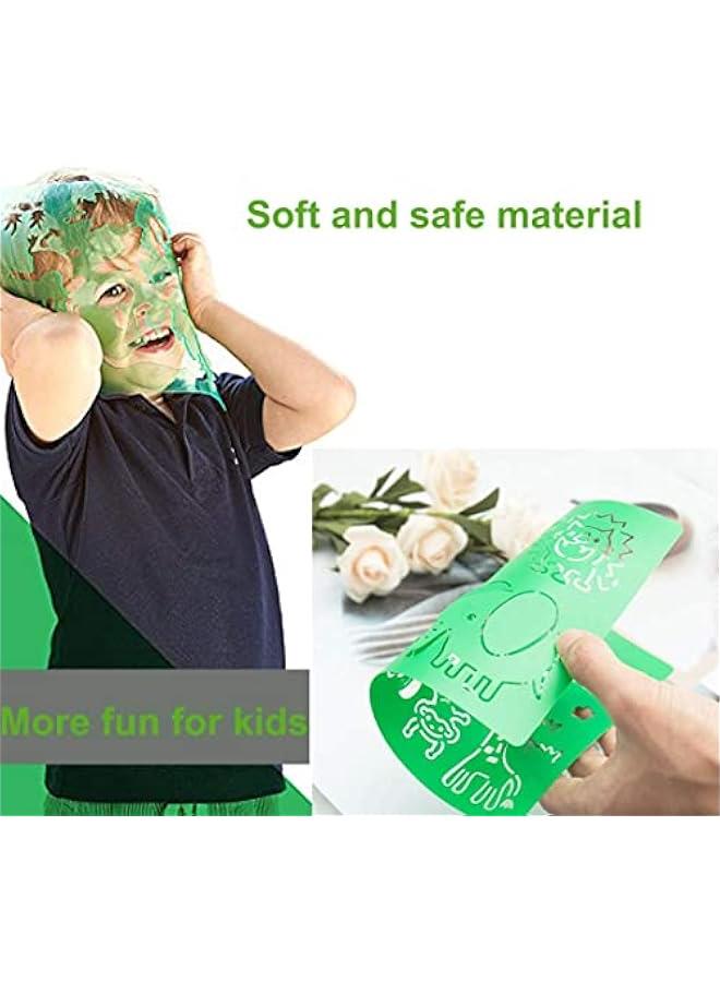 رينكس مجموعة استسل رسم للأطفال، 20 استسل ح وزور وحيواات متوعة، للحرف اليدوية، قالة لإعادة الاستخدام - Image 2