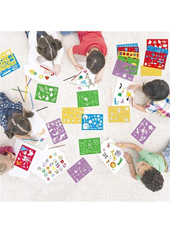 رينكس مجموعة استسل رسم للأطفال، 20 استسل ح وزور وحيواات متوعة، للحرف اليدوية، قالة لإعادة الاستخدام - Image 3