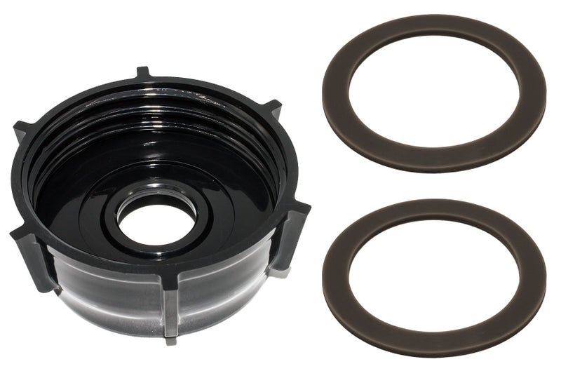 BLENDIN Blendin Replacement Plastic Base Bottom Jar Cap with 2 Rubber O Ring Gaskets Compatible with Oster and Osterizer Blenders 