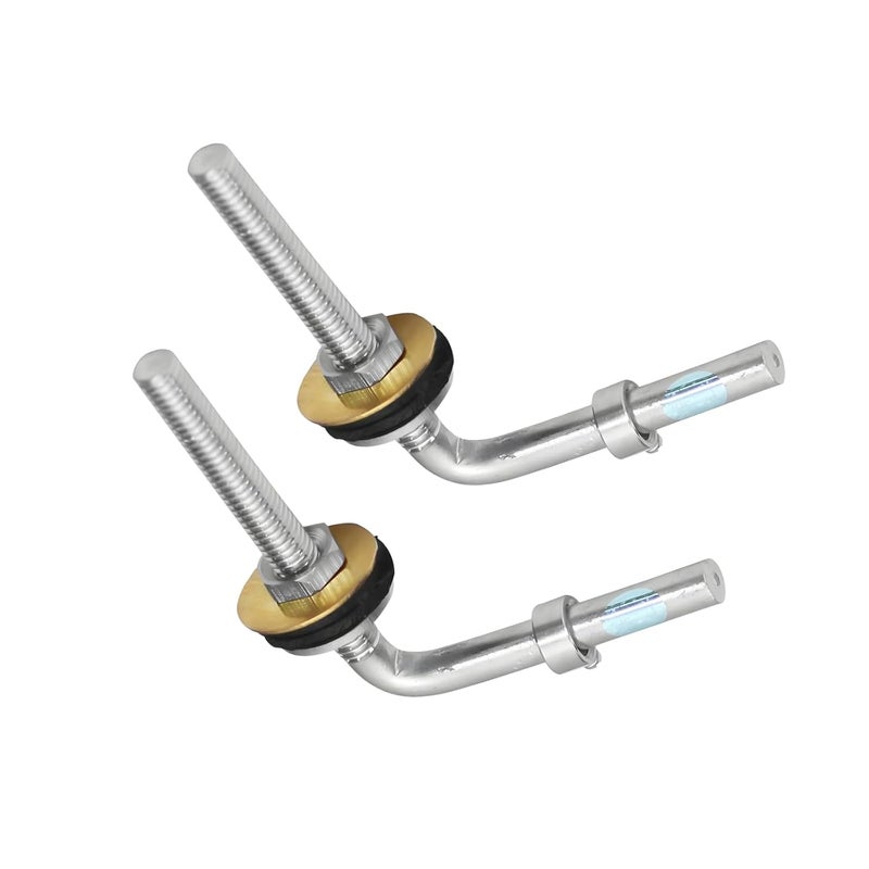NEW WARE ® Seat Cover Screw Hinges L Type - Repair Kit Spare Part Accessories for Toilet Seat Covers - Image 2
