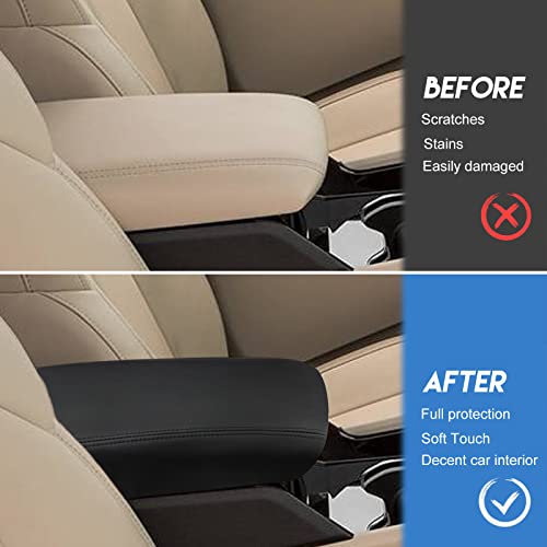 INTGET Center Console Cover for 2026 Jeep Grand Cherokee Accessories 2022 2023 2024 2025/Grand Cherokee L 2021-2026 Car Armrest Arm Rest Box Dog Seat Cover Pad Console Lid Protection Saver(Black) - Image 3