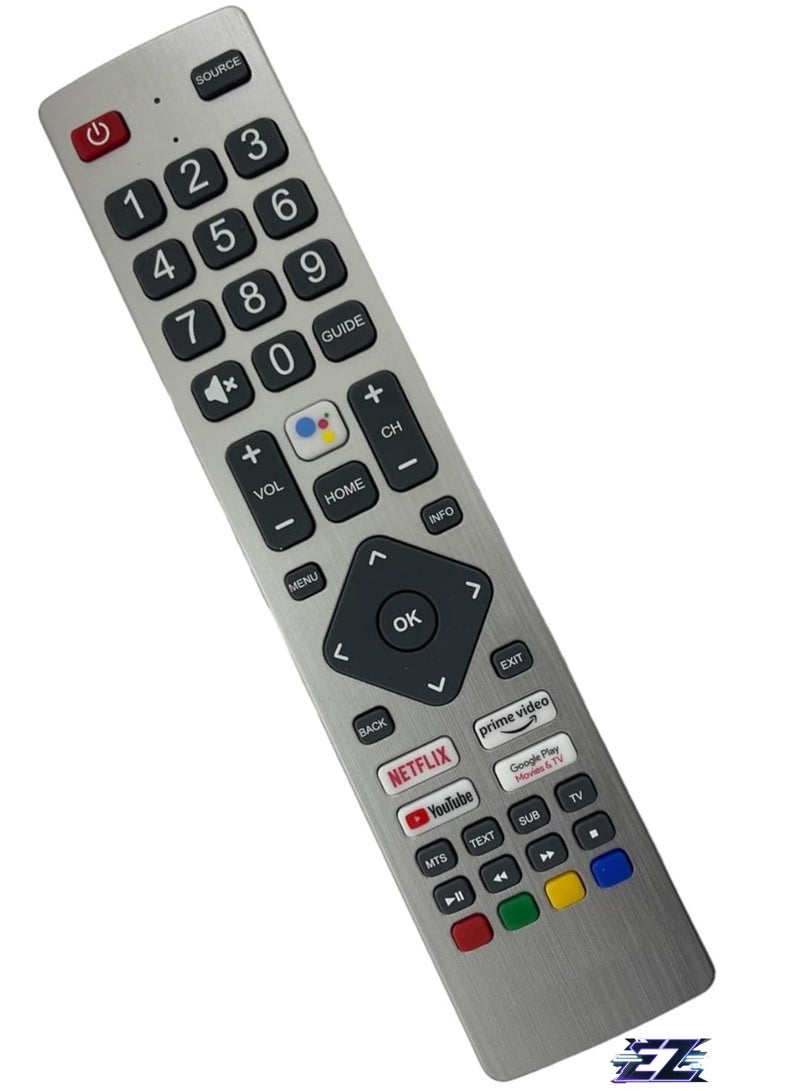 ELTRAZONE SHWRMC0133 Replacement Remote Control for Sharp Aquos Ultra LCD LED TVs with Netflix, YouTube, Prime Video, HD TV 40BL2EA with battery - Image 2