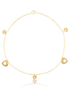 18K Gold Anklet for Timeless Sophistication