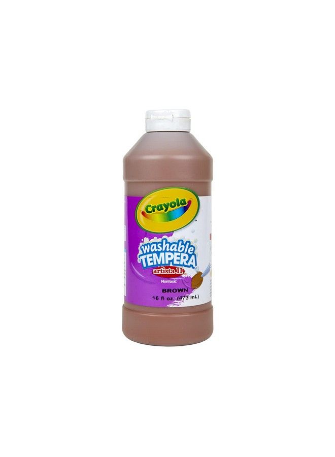 Crayola Tempera Paint Brown Kids Paint 16Oz (543115007) - Image 1